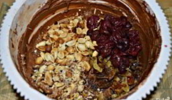 шоколадный кекс с изюмом