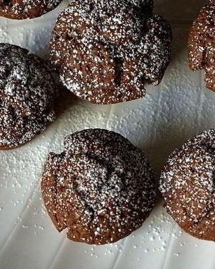 Шоколадные кексы с йогуртом