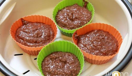 шоколадные овсяные кексы на пару