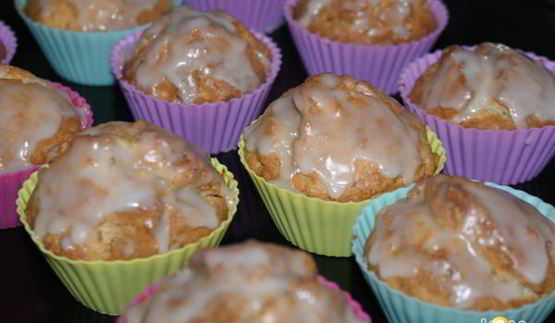 тминные кексы с лимонной глазурью