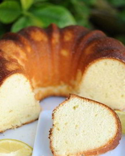 Рецепт творожного кекса с лимоном