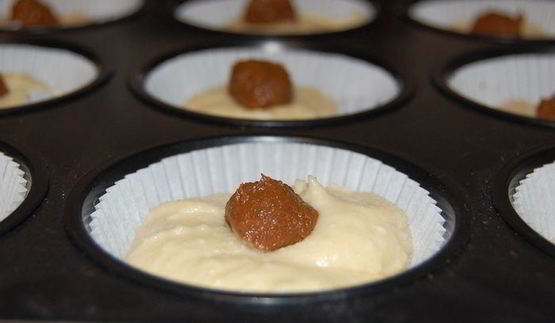 творожные кексики с начинкой