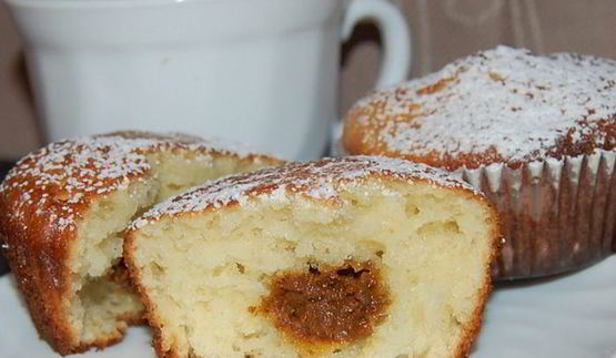 творожные кексики с начинкой