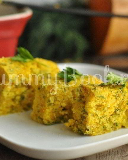 Рецепт тыквенного кекса с зеленью