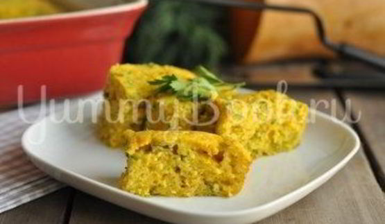 тыквенный кекс с зеленью