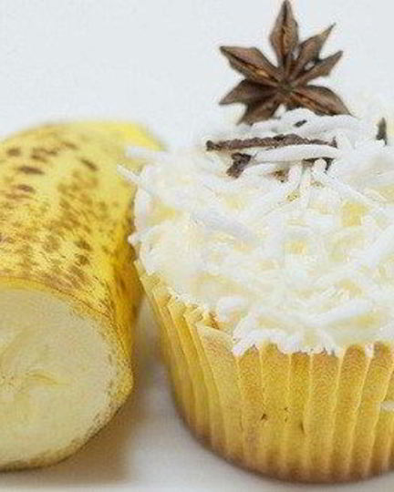 Рецепт ванильных кексов с бананом