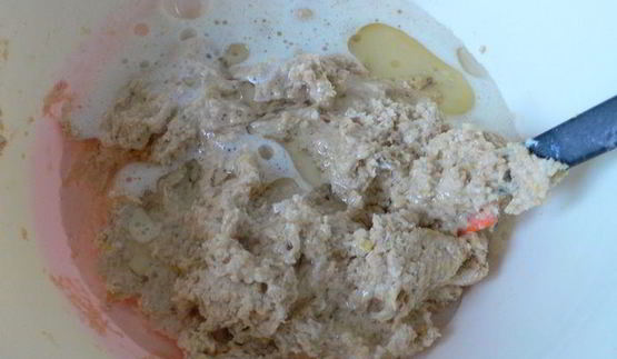 ягодно-лимонный кекс с овсяными хлопьями