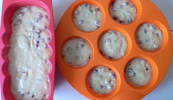 ягодно-лимонный кекс с овсяными хлопьями