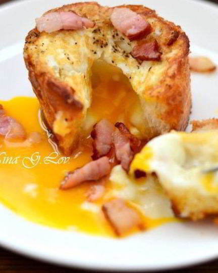 Рецепт закусочного фондана на завтрак