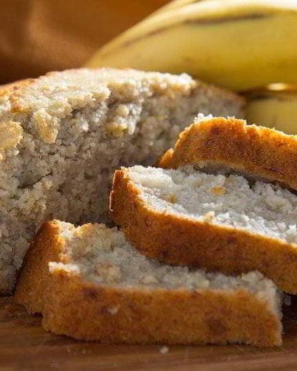 Рецепт бананового хлеба на рисовых хлопьях