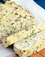 Хлеб из куриного фарша с базиликом