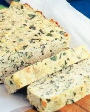 Хлеб из куриного фарша с базиликом