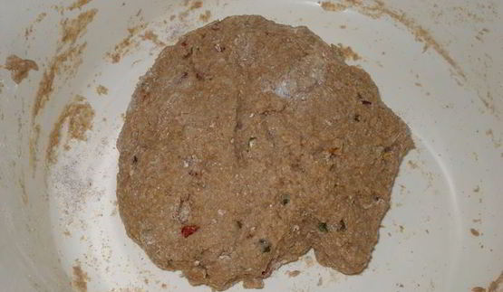 хлеб с болгарскими перцами