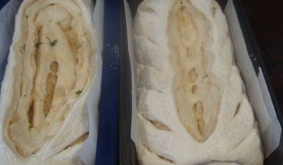 хлеб с картофельным пюре