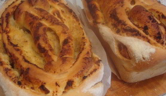 хлеб с картофельным пюре