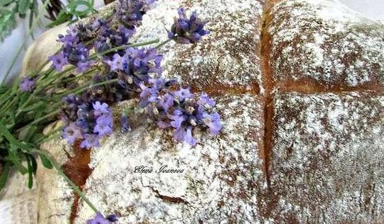 хлеб с медом и лавандой