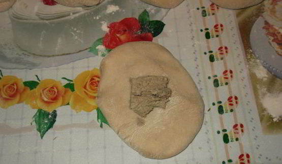 хлеб сладкие пазлы с халвой