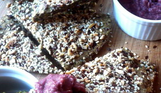 хлебцы с разноцветным кремом