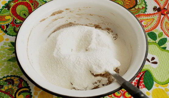 пшенично-ржаной хлеб с льняными семечками