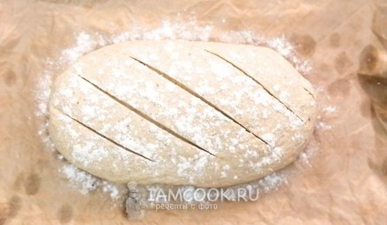 пшенично-ржаной хлеб в духовке