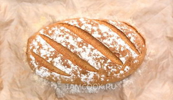 пшенично-ржаной хлеб в духовке