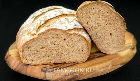 пшенично-ржаной хлеб в духовке