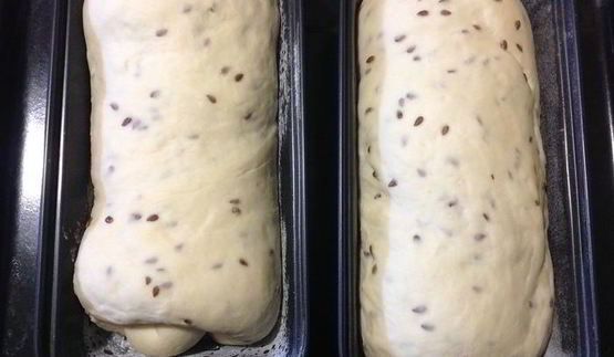 пшеничный хлеб с семенами льна