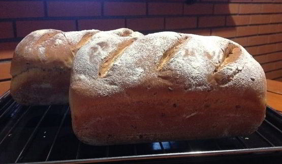 пшеничный хлеб с семенами льна