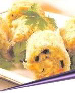 Рулетики из хлеба с начинкой