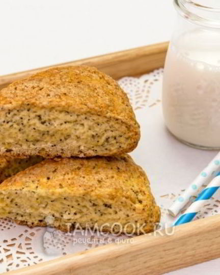 Рецепт сконов с маком и лимонной цедрой