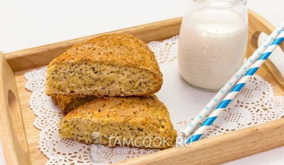сконы с маком и лимонной цедрой