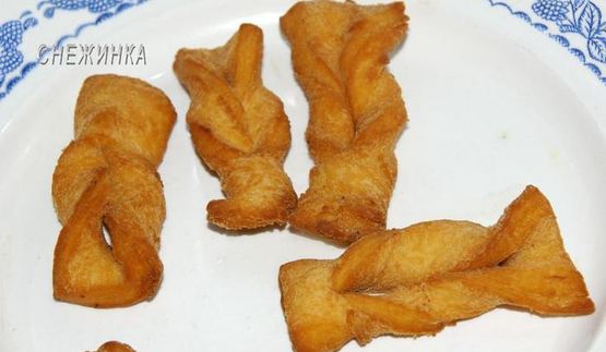 хворост слоистый, постный