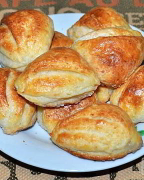 Конвертики из творожного теста