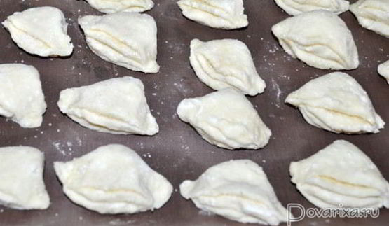 конвертики из творожного теста