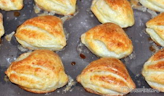 конвертики из творожного теста