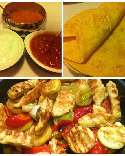 Рецепт фахитас с курицей и мексиканской лепешкой