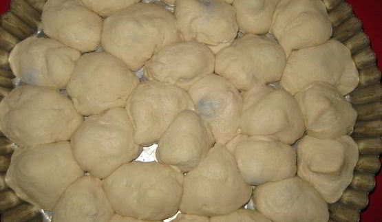 фокачча из шариков с сыром и оливками