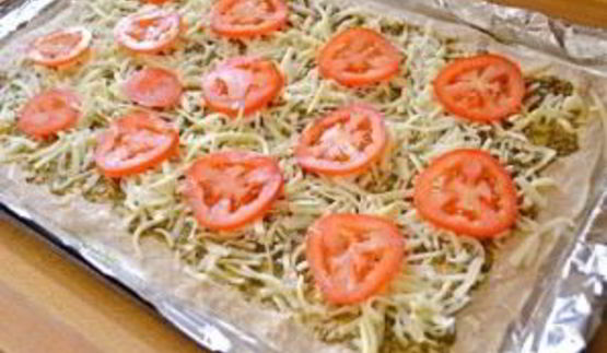 фокачча с песто