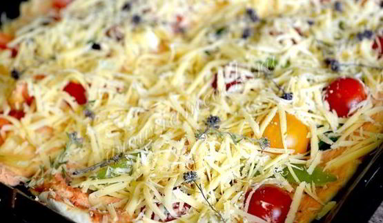 итальянские лепешки с черри