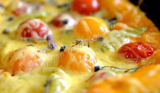 итальянские лепешки с черри