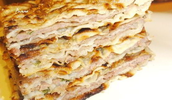 китайские лепешки с мясом