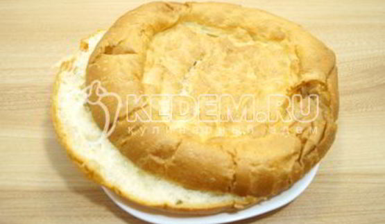 лепешка с сыром и зеленью