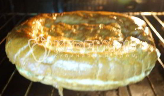 лепешка с сыром и зеленью