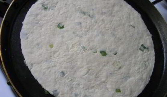 лепешка с зеленым луком