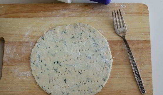 лепешки на кефире с сыром и зеленью