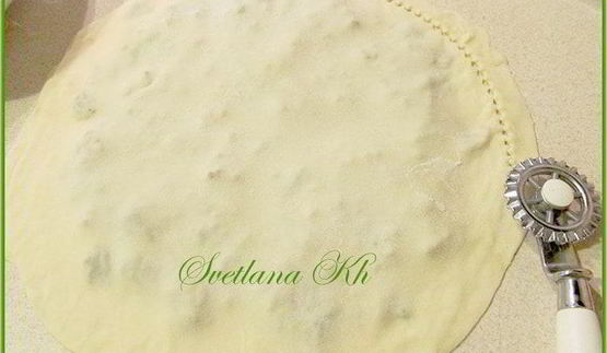 лепешки по-дунгански с мясом и зеленью