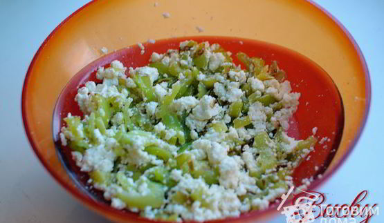 лепешки с брынзой и перцем