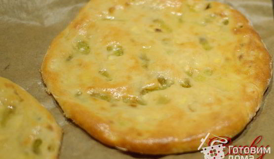 лепешки с брынзой и перцем