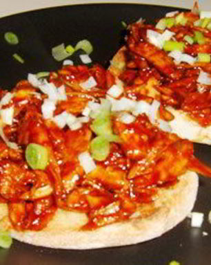 Лепешки с курицей по-азиатски