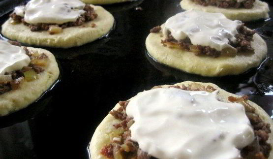 лепешки с мясом
